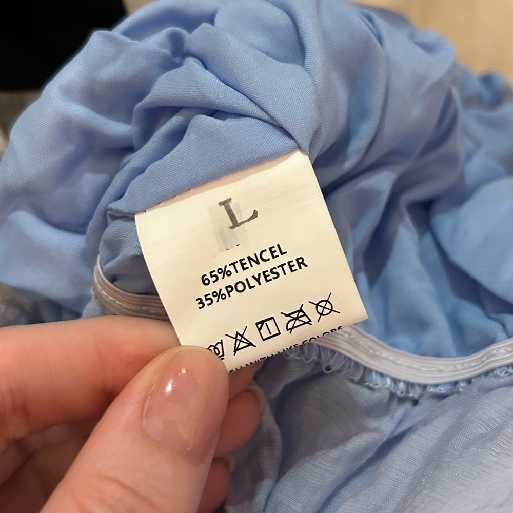 NWOT Blue Ruffled Skirt Set (Amazon) - Picture 8 of 8